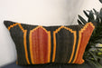 Handmade Anatolian Kilim Cushion Cover with Insert 40 x 60cm | Vintage Turkish Wool Lumbar Pillow | Organic Cotton Back | TK26-C605- Rugs Direct 