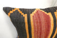 Handmade Anatolian Kilim Cushion Cover with Insert 40 x 60cm | Vintage Turkish Wool Lumbar Pillow | Organic Cotton Back | TK26-C605- Rugs Direct 