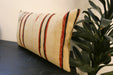 Handmade Anatolian Kilim Cushion Cover with Insert 40 x 60cm | Vintage Turkish Wool Lumbar Pillow | Organic Cotton Back | TK26-C603- Rugs Direct 