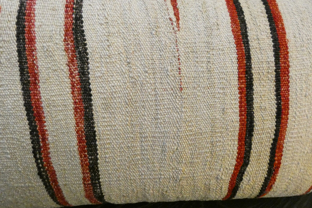 Handmade Anatolian Kilim Cushion Cover with Insert 40 x 60cm | Vintage Turkish Wool Lumbar Pillow | Organic Cotton Back | TK26-C603- Rugs Direct 