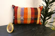 Handmade Anatolian Kilim Cushion Cover with Insert 40 x 60cm | Vintage Turkish Wool Lumbar Pillow | Organic Cotton Back | TK26-C600- Rugs Direct 