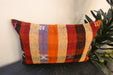 Handmade Anatolian Kilim Cushion Cover with Insert 40 x 60cm | Vintage Turkish Wool Lumbar Pillow | Organic Cotton Back | TK26-C600- Rugs Direct 