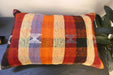 Handmade Anatolian Kilim Cushion Cover with Insert 40 x 60cm | Vintage Turkish Wool Lumbar Pillow | Organic Cotton Back | TK26-C600- Rugs Direct 