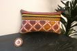 Handmade Turkish Kilim Cushion 30 x 50cm | Vintage Wool Lumbar Cushion with Insert | Organic Cotton Back | TK26-C625- Rugs Direct 