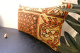 Handmade Turkish Rug Cushion 30 x 50cm | Vintage Wool Lumbar Cushion with Insert | Organic Cotton Back | TK26-C624- Rugs Direct 