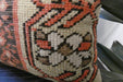 Handmade Turkish Rug Cushion 30 x 50cm | Vintage Wool Lumbar Cushion with Insert | Organic Cotton Back | TK26-C624- Rugs Direct 