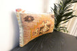 Handmade Turkish Rug Cushion 30 x 50cm | Vintage Wool Lumbar Cushion with Insert | Organic Cotton Back | TK26-C626- Rugs Direct 