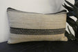 Handmade Turkish Kilim Cushion 30 x 50cm | Vintage Wool Lumbar Cushion with Insert | Organic Cotton Back | TK26-C620- Rugs Direct 