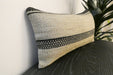 Handmade Turkish Kilim Cushion 30 x 50cm | Vintage Wool Lumbar Cushion with Insert | Organic Cotton Back | TK26-C620- Rugs Direct 