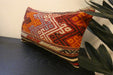 Handmade Turkish Kilim Cushion 30 x 50cm | Vintage Wool Lumbar Cushion with Insert | Organic Cotton Back | TK26-C618- Rugs Direct 