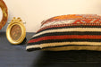 Handmade Turkish Kilim Cushion 30 x 50cm | Vintage Wool Lumbar Cushion with Insert | Organic Cotton Back | TK26-C618- Rugs Direct 