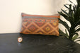 Handmade Turkish Kilim Cushion 30 x 50cm | Vintage Wool Lumbar Cushion with Insert | Organic Cotton Back | TK26-C617- Rugs Direct 