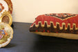 Handmade Turkish Kilim Cushion 30 x 50cm | Vintage Wool Lumbar Cushion with Insert | Organic Cotton Back | TK26-C622- Rugs Direct 