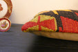 Handmade Turkish Kilim Cushion 30 x 50cm | Vintage Wool Lumbar Cushion with Insert | Organic Cotton Back | TK26-C968- Rugs Direct 
