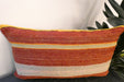Handmade Turkish Kilim Cushion 30 x 50cm | Vintage Wool Lumbar Cushion with Insert | Organic Cotton Back | TK26-C963- Rugs Direct 