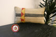 Handmade Turkish Kilim Cushion 30 x 50cm | Vintage Wool Lumbar Cushion with Insert | Organic Cotton Back | TK26-C964- Rugs Direct 