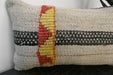 Handmade Turkish Kilim Cushion 30 x 50cm | Vintage Wool Lumbar Cushion with Insert | Organic Cotton Back | TK26-C964- Rugs Direct 