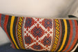 Handmade Turkish Kilim Cushion 30 x 50cm | Vintage Wool Lumbar Cushion with Insert | Organic Cotton Back | TK26-C951- Rugs Direct 