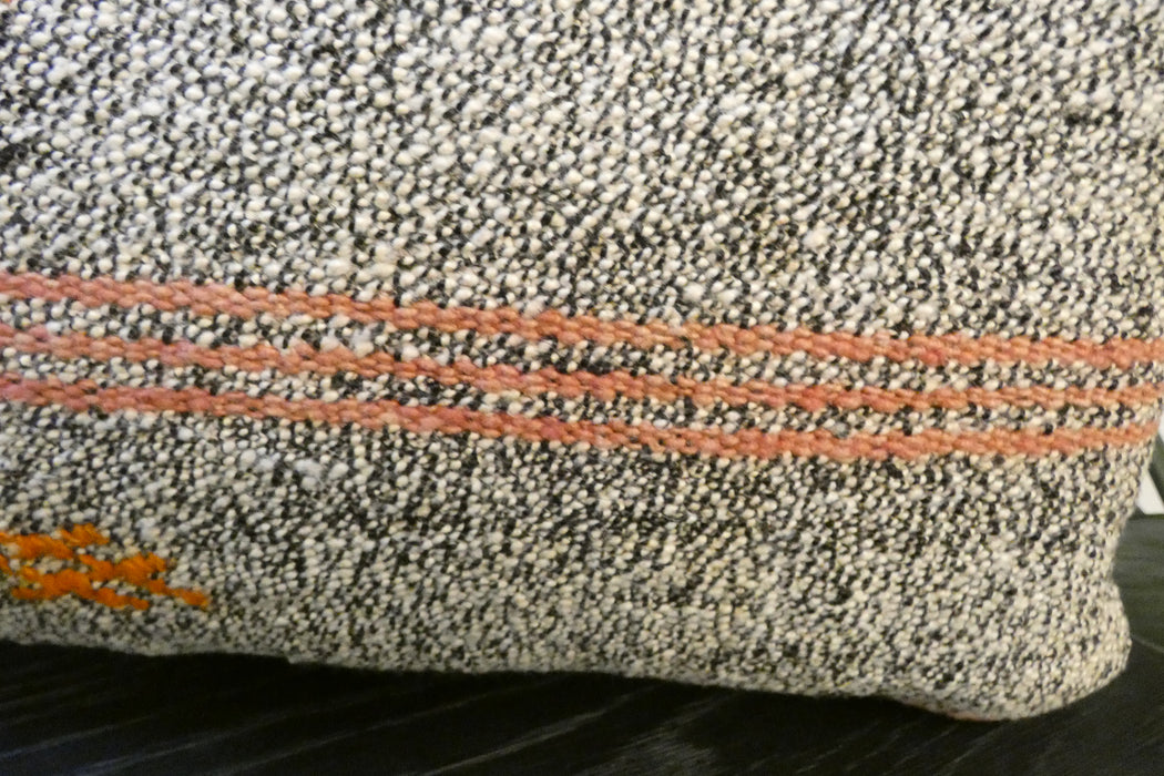 Handmade Turkish Kilim Cushion 30 x 50cm | Vintage Wool Lumbar Cushion with Insert | Organic Cotton Back | TK26-C965- Rugs Direct 