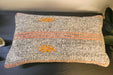 Handmade Turkish Kilim Cushion 30 x 50cm | Vintage Wool Lumbar Cushion with Insert | Organic Cotton Back | TK26-C965- Rugs Direct 