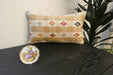 Handmade Turkish Kilim Cushion 30 x 50cm | Vintage Wool Lumbar Cushion with Insert | Organic Cotton Back | TK26-C978- Rugs Direct 