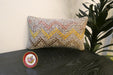 Handmade Turkish Kilim Cushion 30 x 50cm | Vintage Wool Lumbar Cushion with Insert | Organic Cotton Back | TK26-C972- Rugs Direct 