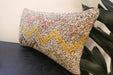 Handmade Turkish Kilim Cushion 30 x 50cm | Vintage Wool Lumbar Cushion with Insert | Organic Cotton Back | TK26-C972- Rugs Direct 