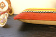 Handmade Turkish Kilim Cushion 30 x 50cm, Vintage Wool Lumbar Cushion with Insert, Organic Cotton Back- Rugs Direct New Zealand 