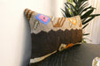 Handmade Turkish Kilim Cushion 30 x 50cm, Vintage Wool Lumbar Cushion with Insert , Organic Cotton Back- Rugs Direct New Zealand 