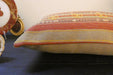 Handmade Turkish Kilim Cushion 30 x 50cm , Vintage Wool Lumbar Cushion with Insert , Organic Cotton Back- Rugs Direct New Zealand 