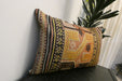 Handmade Anatolian Kilim Cushion Cover with Insert 40 x 60cm | Vintage Turkish Wool Lumbar Pillow | Organic Cotton Back | Rugs Direct New Zealand 
