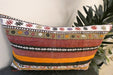 Handmade Anatolian Kilim Cushion Cover with Insert 40 x 60cm | Vintage Turkish Wool Lumbar Pillow | Organic Cotton Back - Rugs Direct New Zealand 