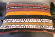 Handmade Anatolian Kilim Cushion Cover with Insert 40 x 60cm | Vintage Turkish Wool Lumbar Pillow | Organic Cotton Back - Rugs Direct New Zealand 