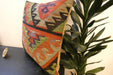 Handmade Turkish Kilim Cushion Cover 60 x 60cm with Insert | Original Anatolian Kilim | Organic Cotton Backing- Rugs Direct New Zealand 