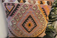 Handmade Turkish Kilim Cushion Cover 60 x 60cm with Insert | Original Anatolian Kilim | Organic Cotton Backing - Rugs Direct New Zealand 
