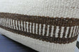 Handmade Turkish Kilim Cushion 30 x 50cm | Vintage Wool Lumbar Cushion with Insert | Organic Cotton Back | TK26-C1092- Rugs Direct 