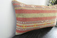 Handmade Turkish Kilim Cushion 30 x 50cm | Vintage Wool Lumbar Cushion with Insert | Organic Cotton Back | TK26-C1088- Rugs Direct nz