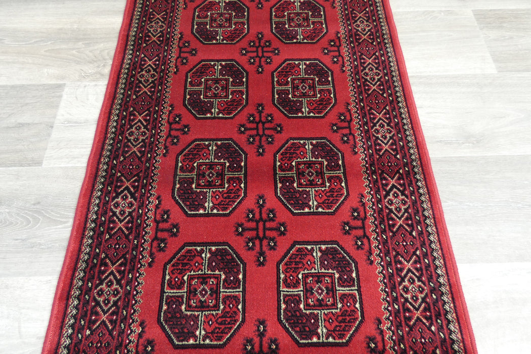 Traditional Beluchi Design Runner Size: 65cm x 210cm (961555-1616) Rugs Direct NZ