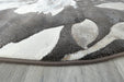 Contemporary Floral Design Argentum Oval Rug Size: 160 x 230cm (63421-3243) Rugs Direct NZ