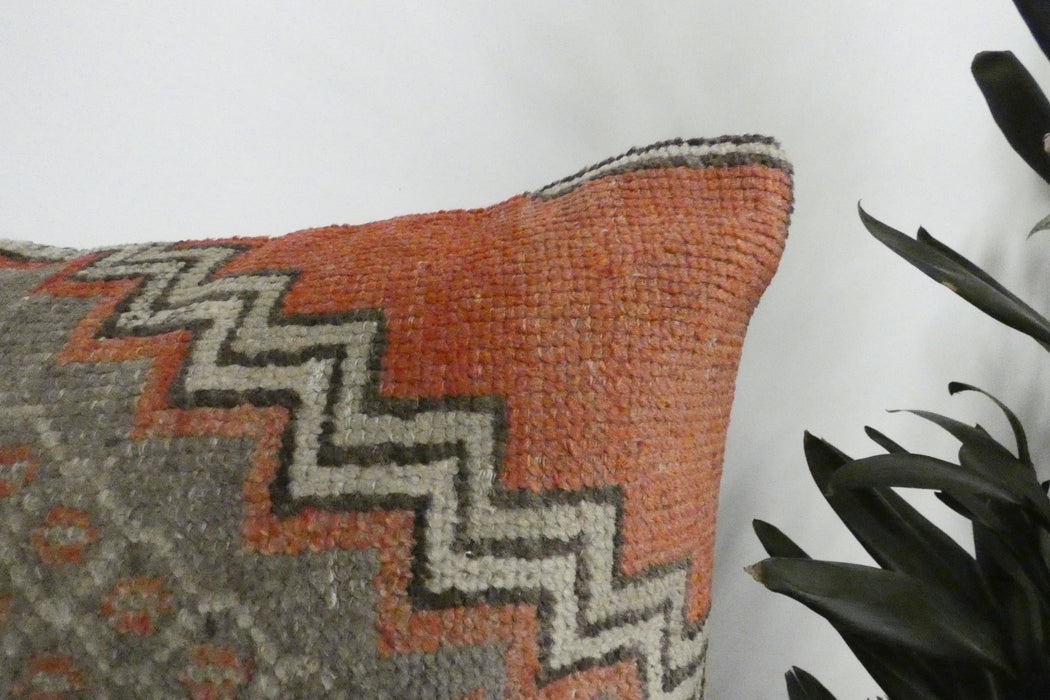 Handmade Turkish Rug Cushion Cover 60 x 60cm with Insert | Original Anatolian Rug | Organic Cotton Backing | TK26-C1113- Rugs direct NZ