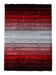 Modern Red & Grey Ombre Stripe Textured California Rug - Rugs Direct