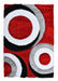 Modern Eclipse Abstract Rings California Shaggy Rug - Rugs Direct