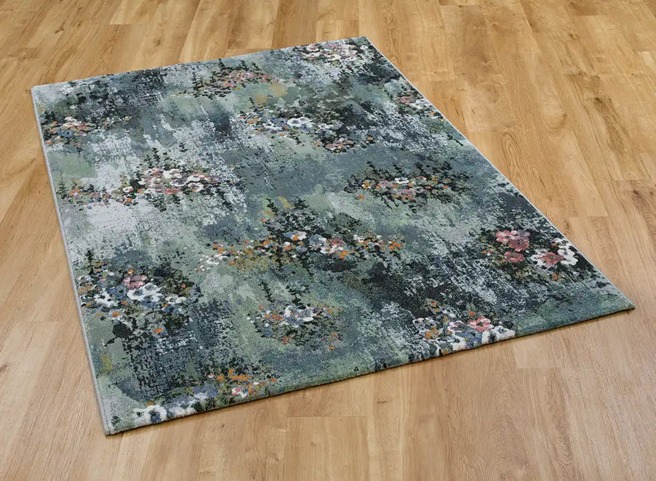 Botanical Paradise Design Argentum Rug - Rugs Direct