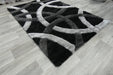 Orbit Modern Geometric Shag Pile California Rug - Rugs Direct