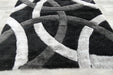 Orbit Modern Geometric Shag Pile California Rug - Rugs Direct