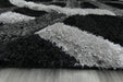 Orbit Modern Geometric Shag Pile California Rug - Rugs Direct