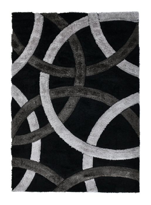 Orbit Modern Geometric Shag Pile California Rug - Rugs Direct