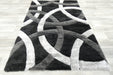 Orbit Modern Geometric Shag Pile California Rug - Rugs Direct