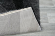 Abstract Wave Monochrome Shaggy California Rug- Rugs Direct 