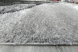 Abstract Wave Monochrome Shaggy California Rug- Rugs Direct 